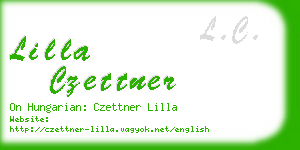 lilla czettner business card